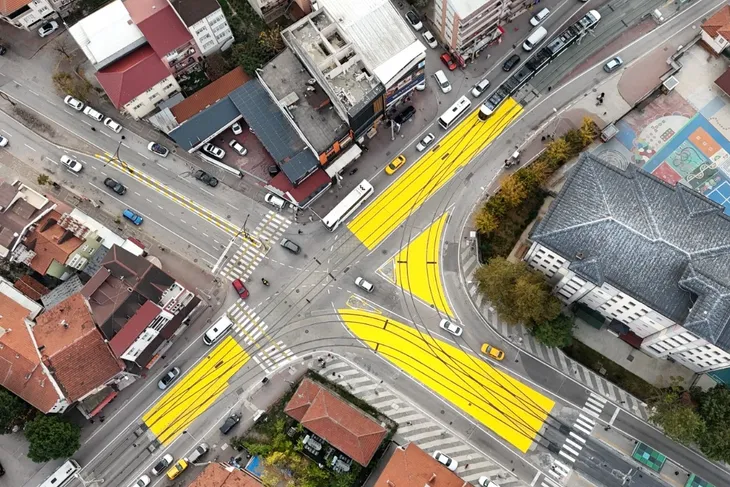 Kocaeli’nde tramvay hattında yaya güvenlik çalışması